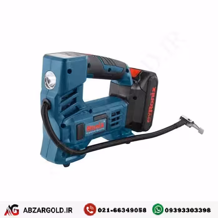 مینی کمپرسور شارژی رونیکس 20 ولت مدل 8605