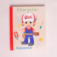 پازل کتابی چوبی مدل مشاغل  2 کد XLE-809