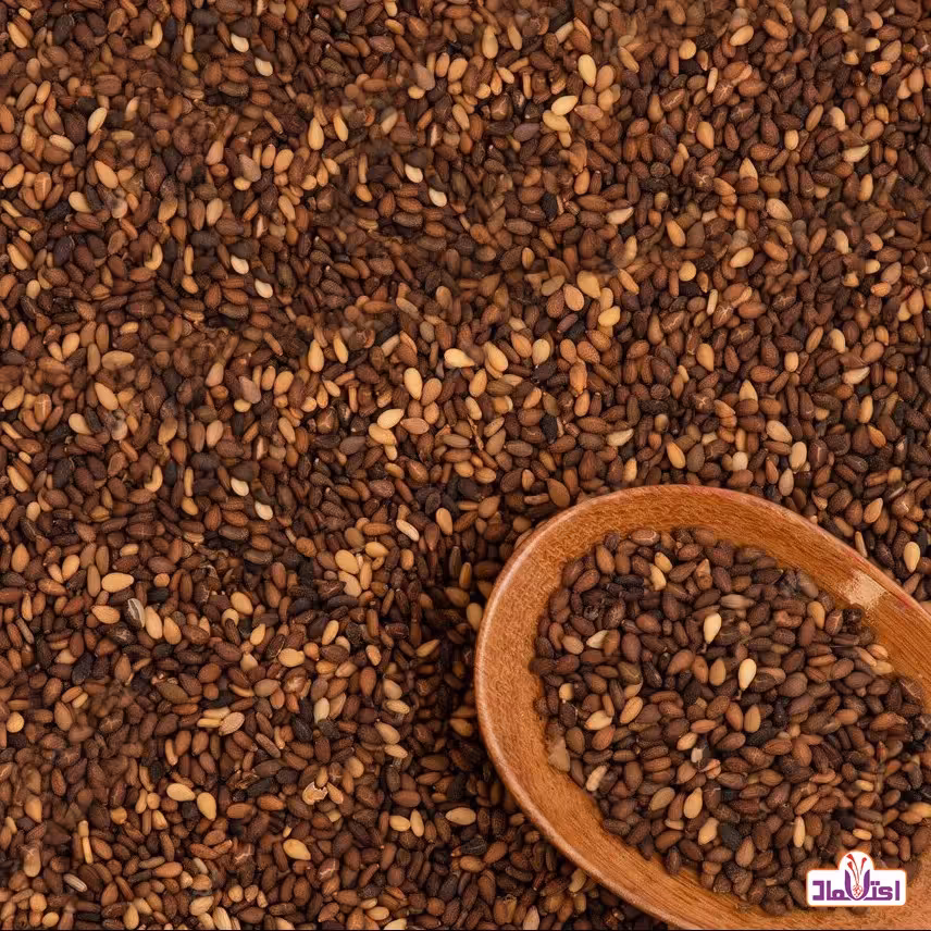 کنجد قهوه ای 500 گرمی اعتماد (شسته شده)