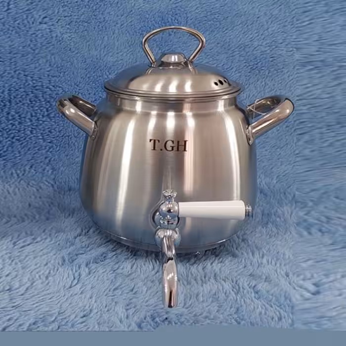 کتری شیردار کف چدن قیطاسی 2.5 لیتر مدل 3003 با ارسال رایگان 