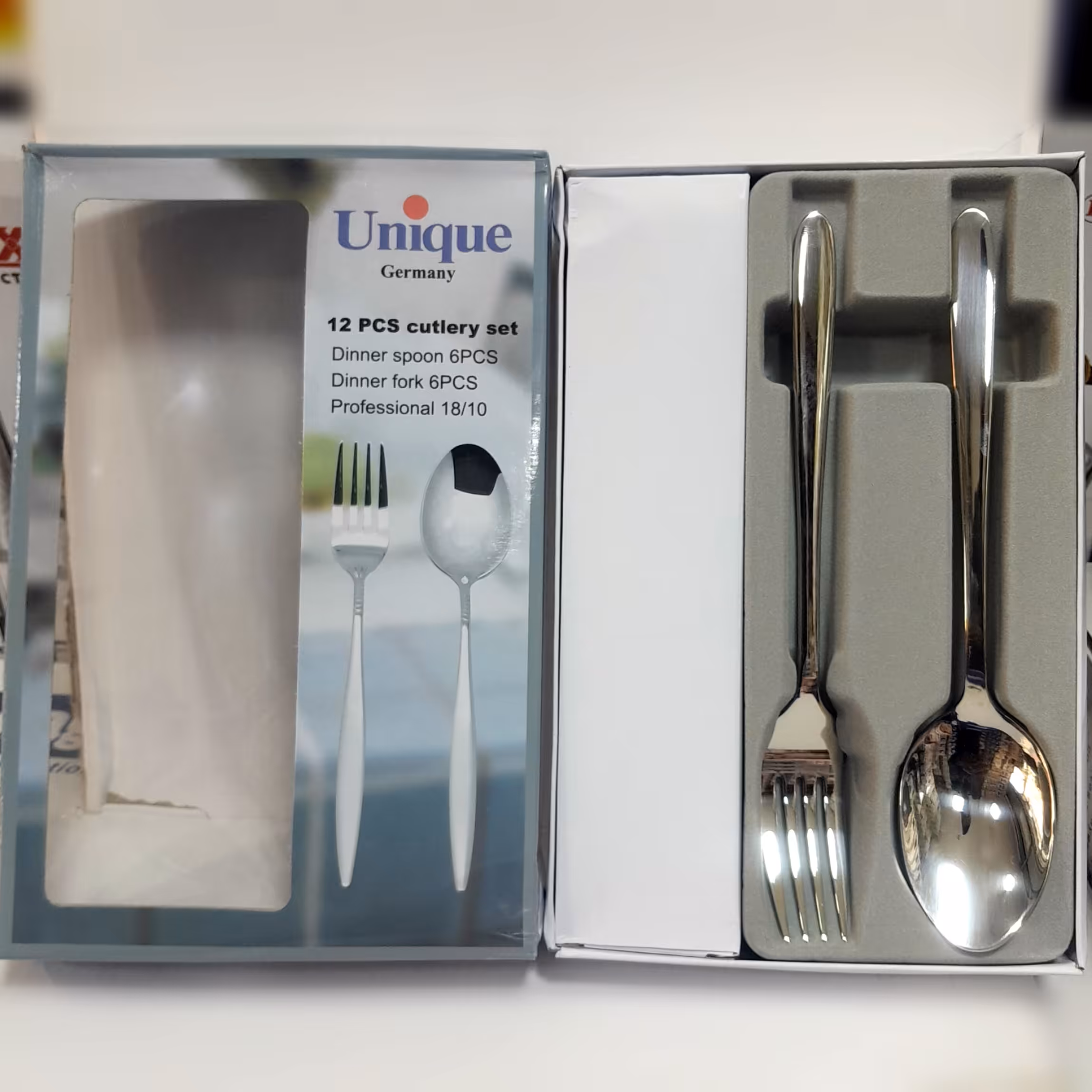 قاشق و چنگال یونیک 12عددی 4میل