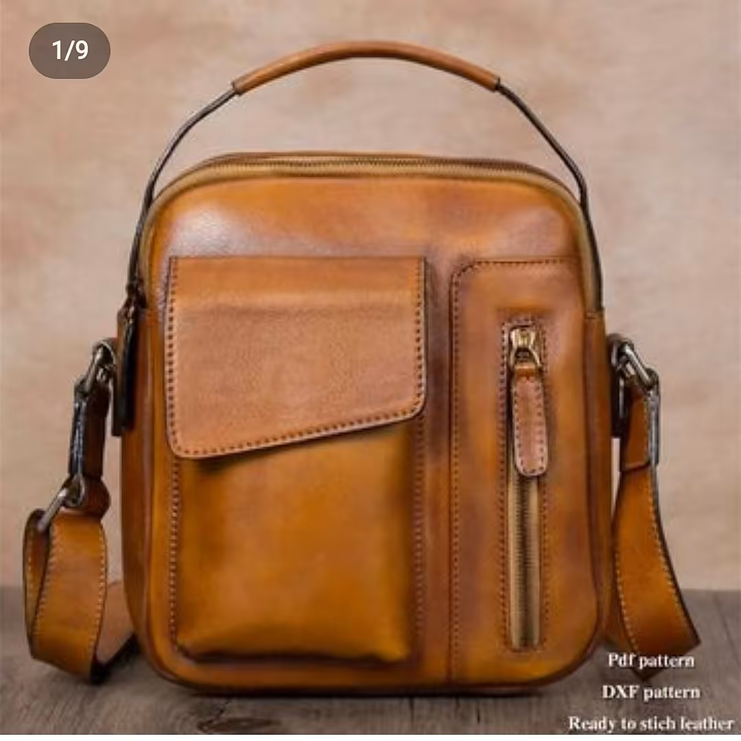 کیف بسیار زیبا و شیک و پرطرفدار  با چرم طبیعی گاو و کیفیت دوخت عالی