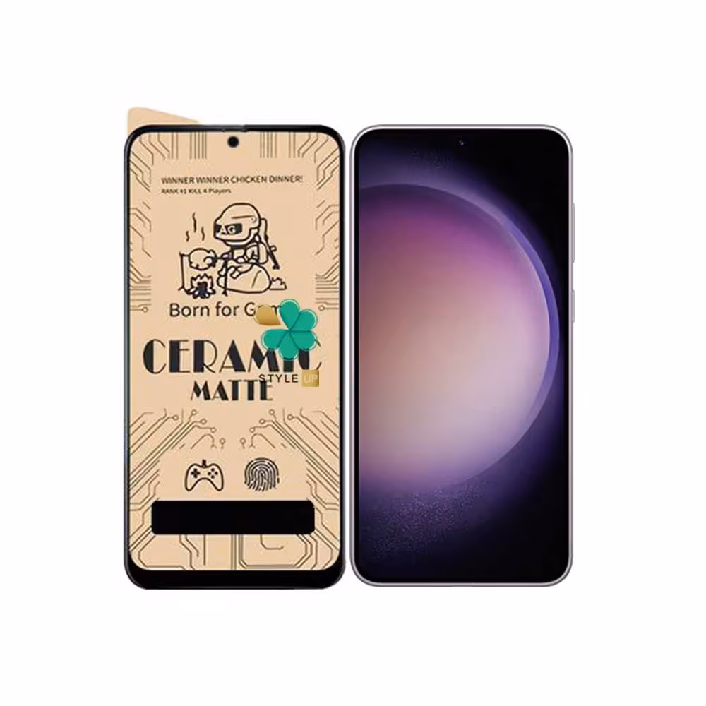 گلس گوشی سرامیکی مات مناسب Samsung Galaxy S23 FE