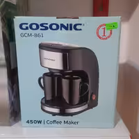 قهوه جوش  دو فنجان  گاسونیک اصللل فیلتر قابل شستشو پایه های مقاوم و ضد لغزش 