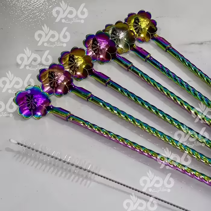 نی قاشقی گلبرگ فرچه دار در 3رنگ