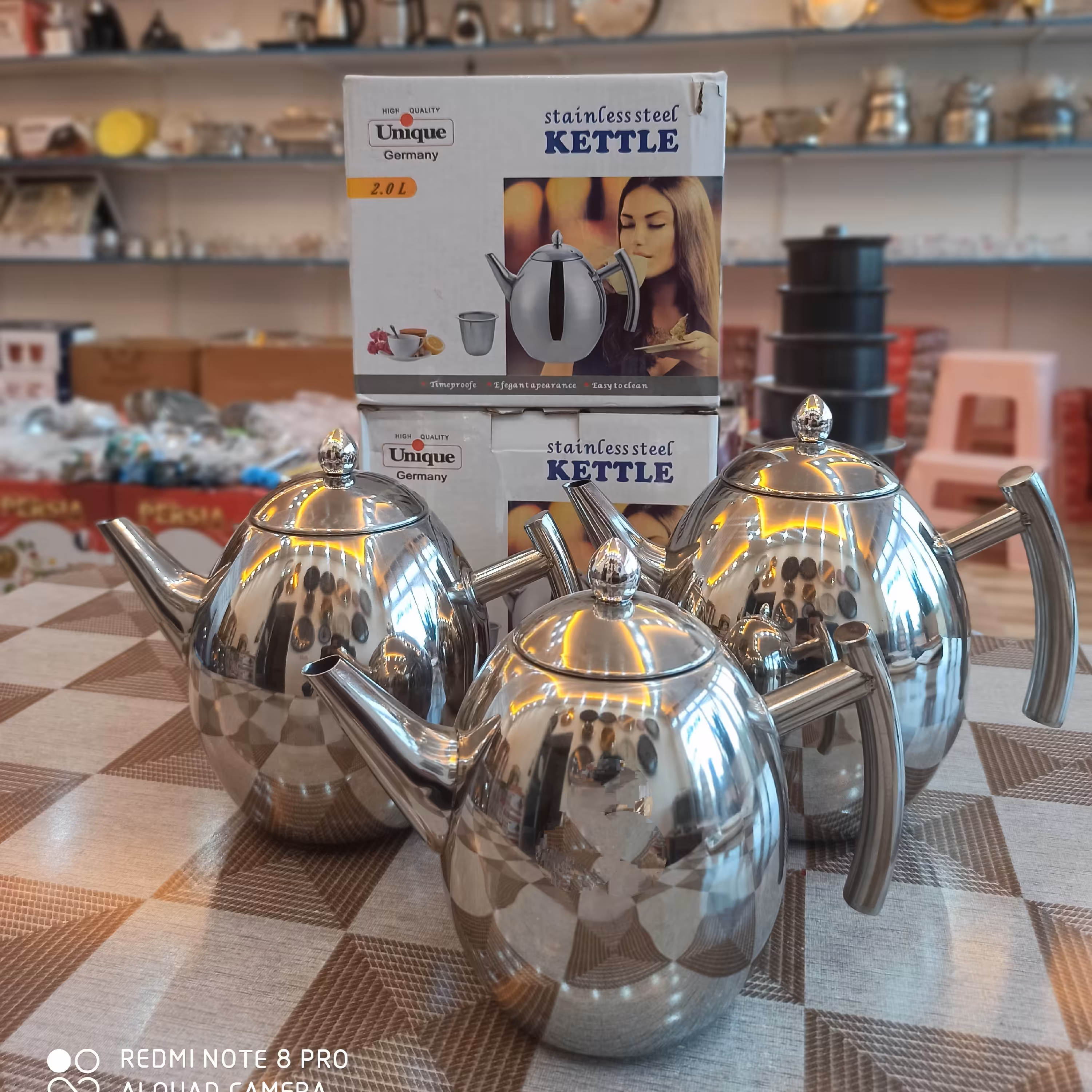 قوری تخم مرغی دو لیتری اصل یونیک