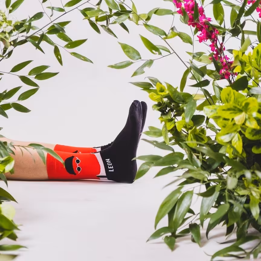 جوراب لئون ساقدار نخ پنبه فری سایز