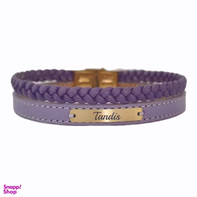 دستبند طلا 18 عیار زنانه لیردا مدل اسم تندیس