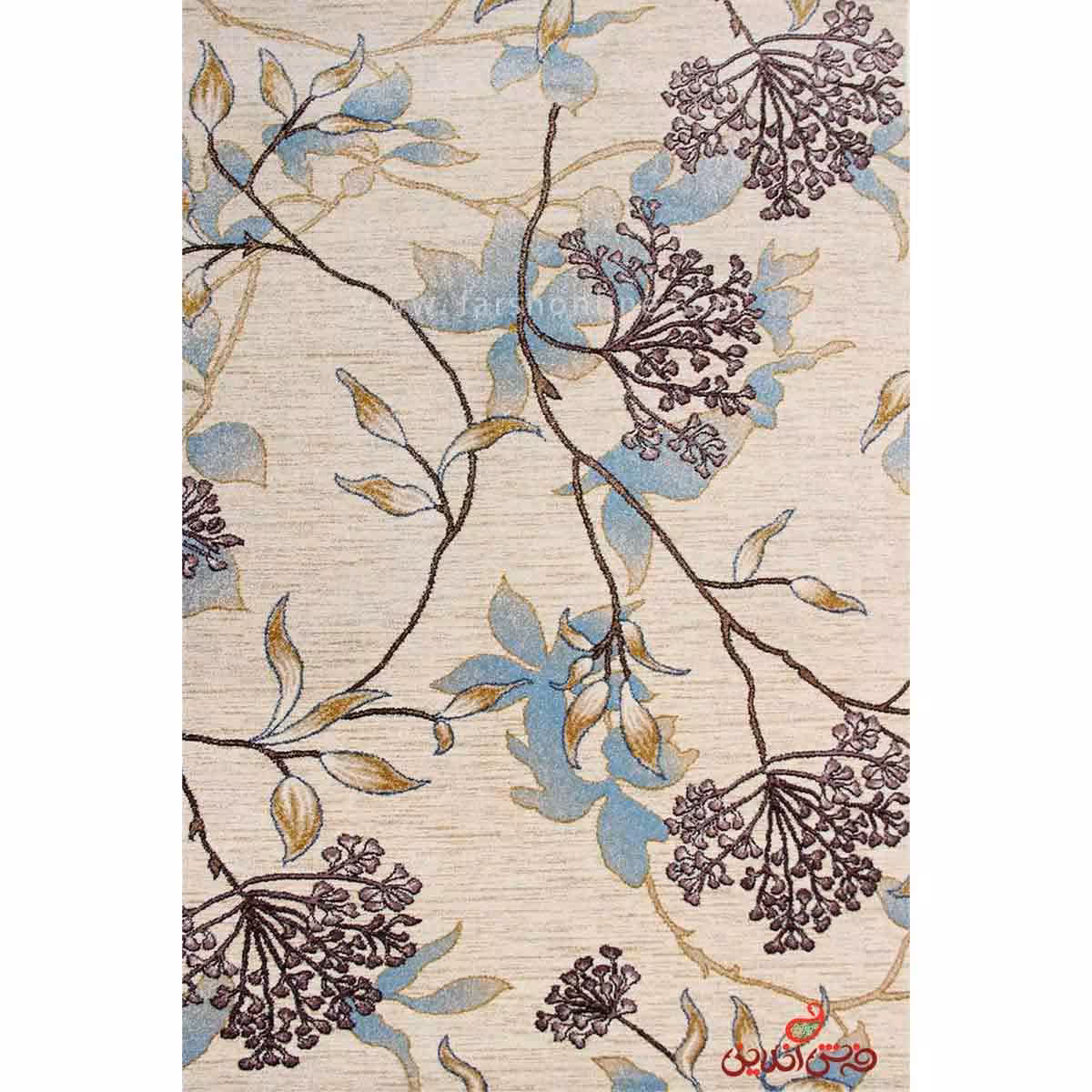 فرش ماشینی  ساوین طرح 7260 کرم