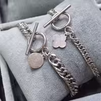 دستبند  استیل ، دستبند کارتیر  دستبند نقره ای