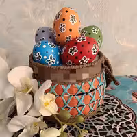 تخم مرغ سفالی در انواع رنگها تعداد 20عدد به بالا