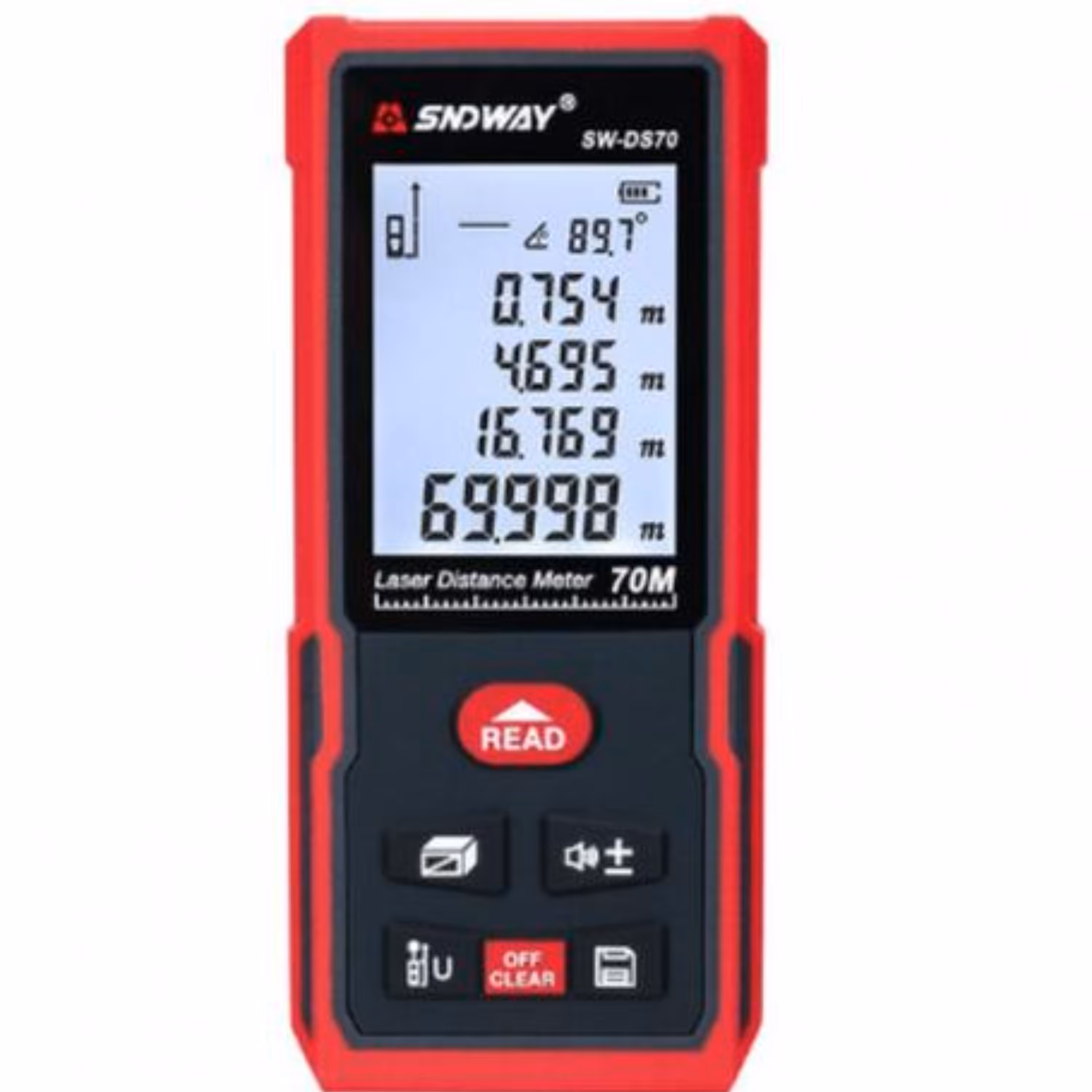 متر لیزری 70 متری سندوی مدل SW-DS70