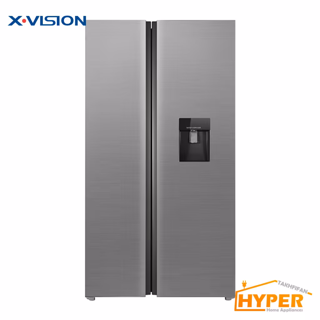 یخچال فریزر ساید بای ساید ایکس ویژن TS665 AMD نقره ای مات