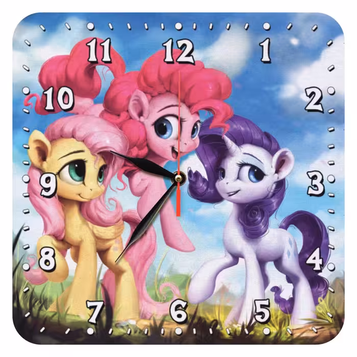 ساعت دیواری کودک طرح پونی کوچولو