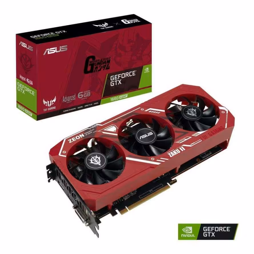 کارت گرافیک ایسوس TUF Gaming X3 GeForce GTX 1660 SUPER ZAKU II EDITION 6GB