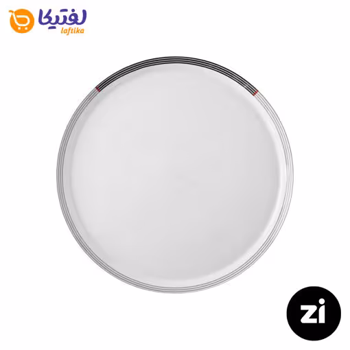 بشقاب تخت چینی زرین Zi فرم اس وگاس قرمز سایز 21