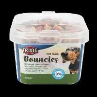 تشویقی سگ تریکسی مدل Bouncies طعم بره و سیرابی وزن 140 گرم KICHIPET