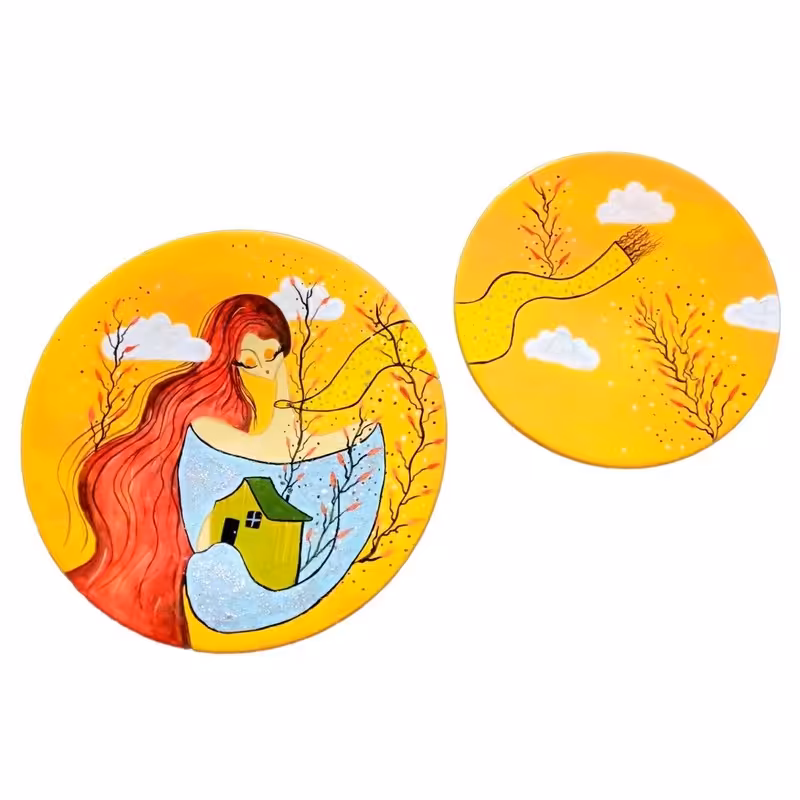 دیوارکوب فانتزی دختر و خونه دیوارکوب شیک