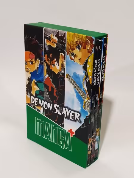 کتاب مانگا پلاس انگلیسی DemonSlayer جلد 1تا3 باقاب کتابیار
