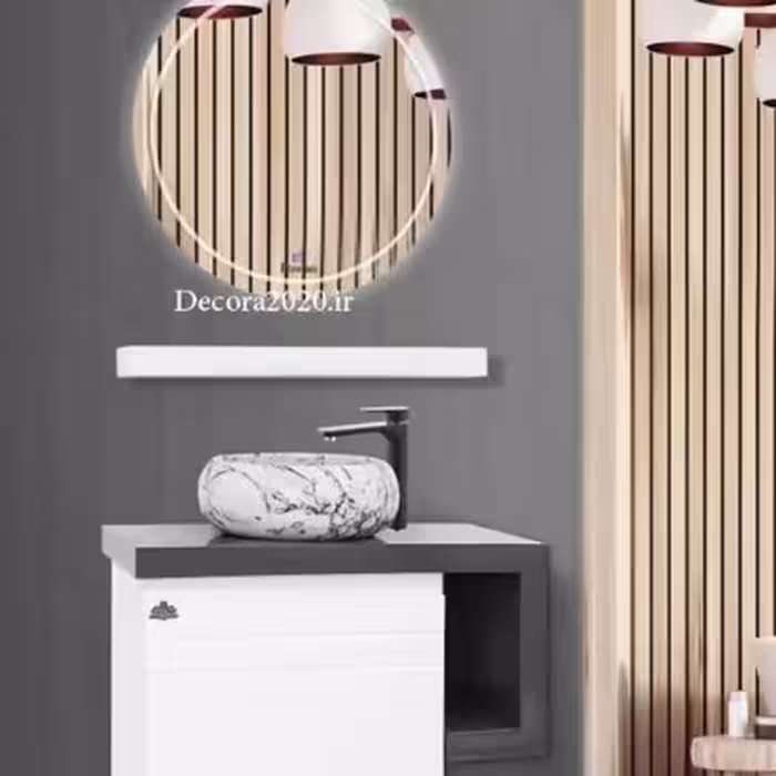 روشویی کابینتی طرح رایان سفید

