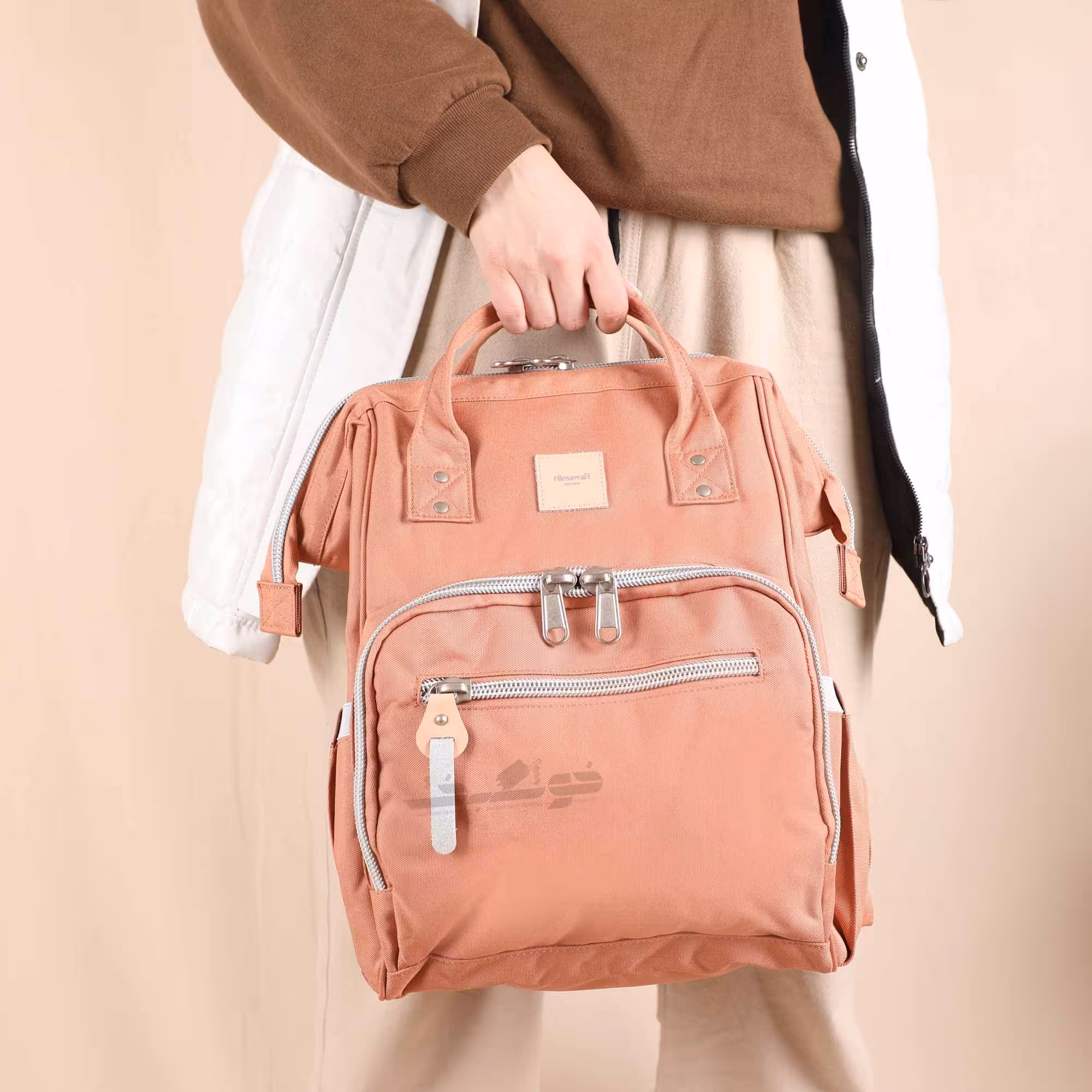 کوله پشتی  فول آپشن هیماواری 1213 گلبهی