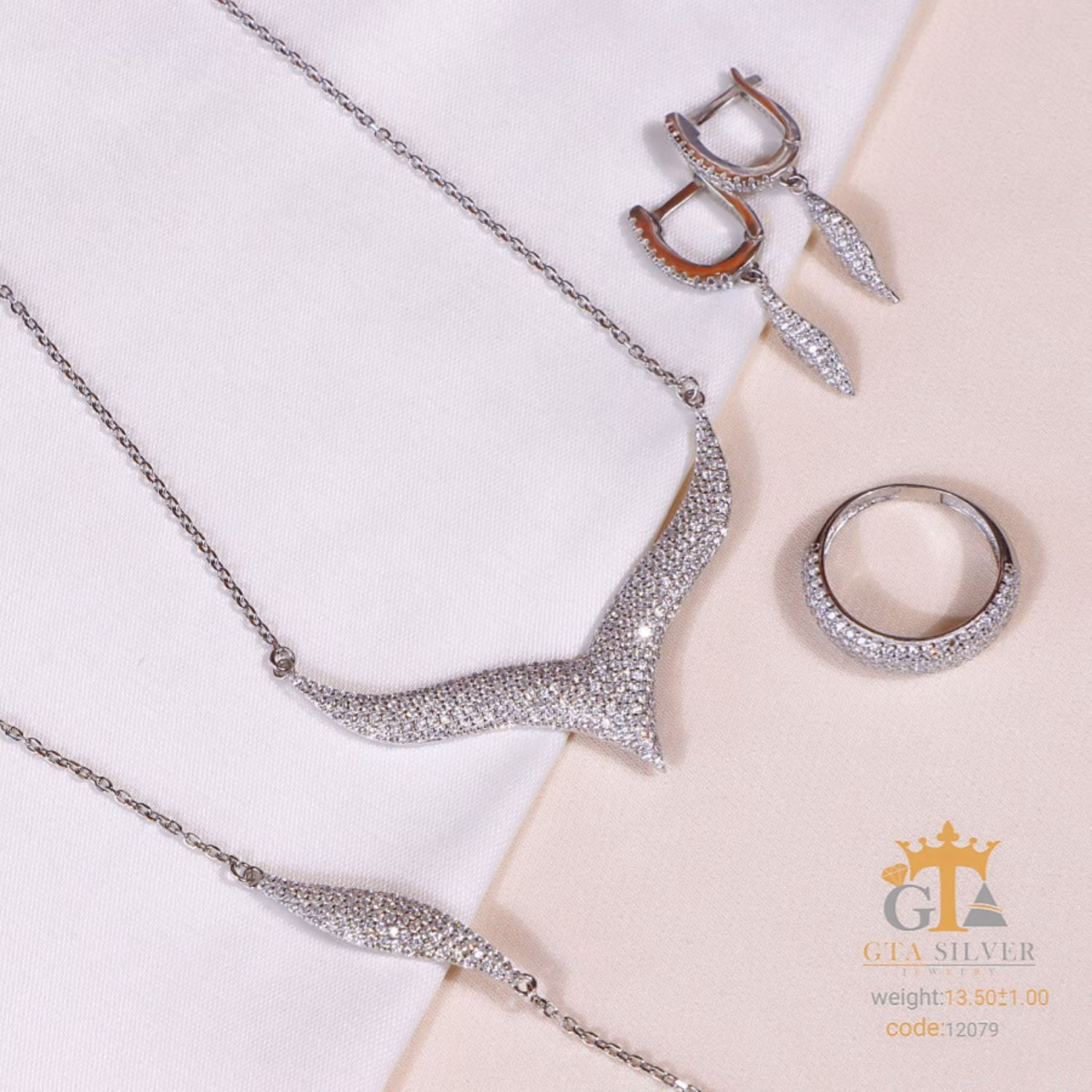 سرویس نقره میکرو زنجیری کد 12079-14