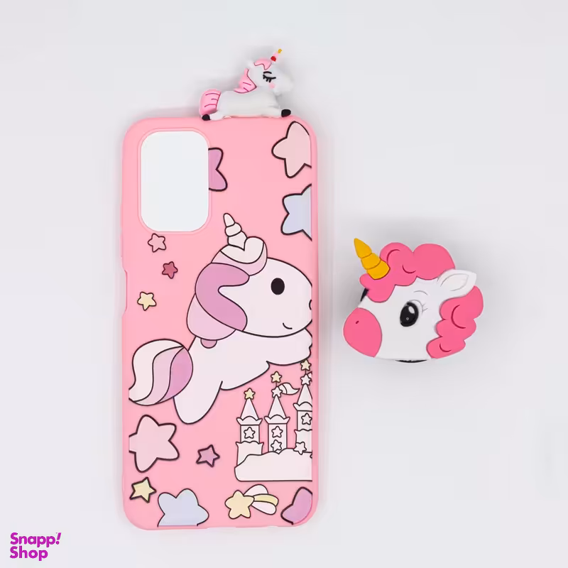 کاور موبایل طرح UNICORNIS مناسب شیائومی Mi note10 4g به همراه پایه نگهدارنده