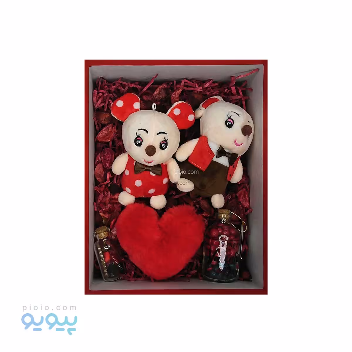 باکس ولنتاین با عروسک آقا و خانم موش