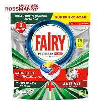 قرص ماشین ظرفشویی فیری Fairy مدل پلاتینیوم پلاس بسته 75 عددی