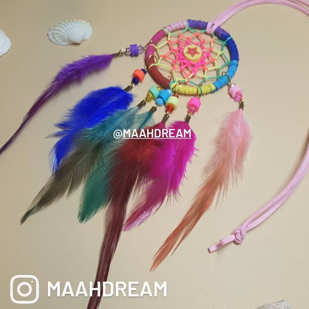 گردنبند دریم کچر رنگی مدل DRMRNGG ماه فام و ماه دریم