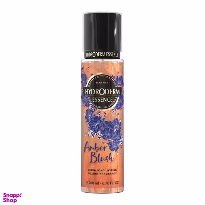 بادی میست اکلیلی هیدرودرم (Hydroderm) مدل Amber Blush حجم 200 میلی لیتر