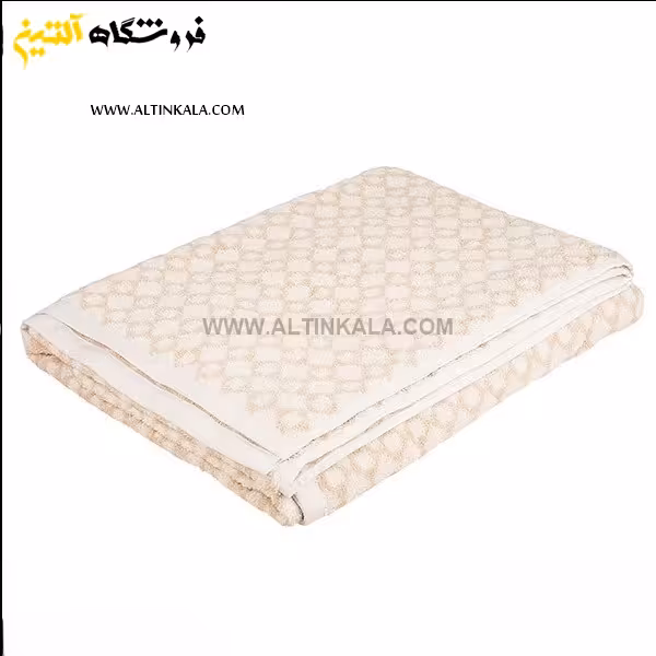 حوله دستی برق لامع طرح ونوس کرم 90×50