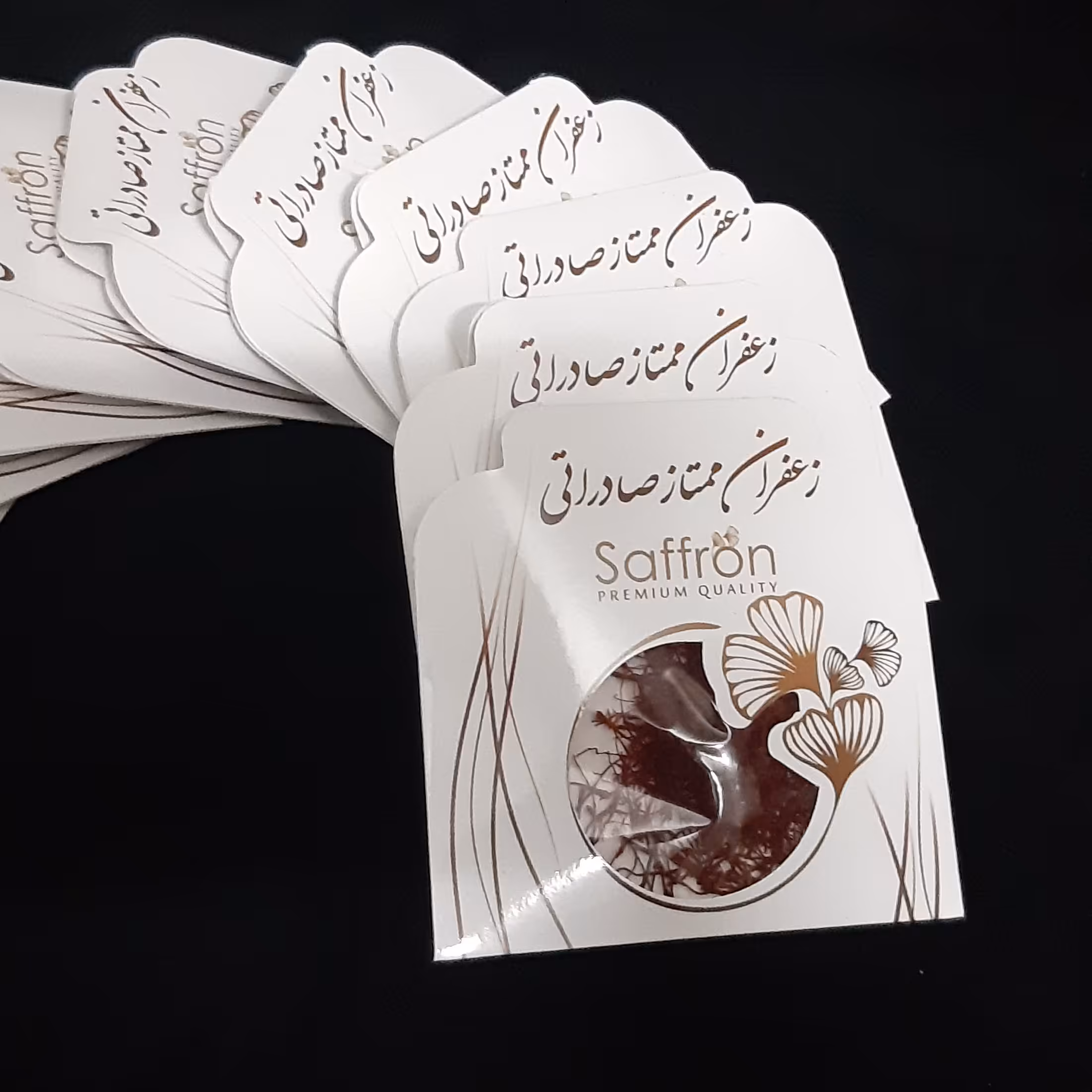 زعفران  سرگل یک گرمی بسته بندی پاکتی