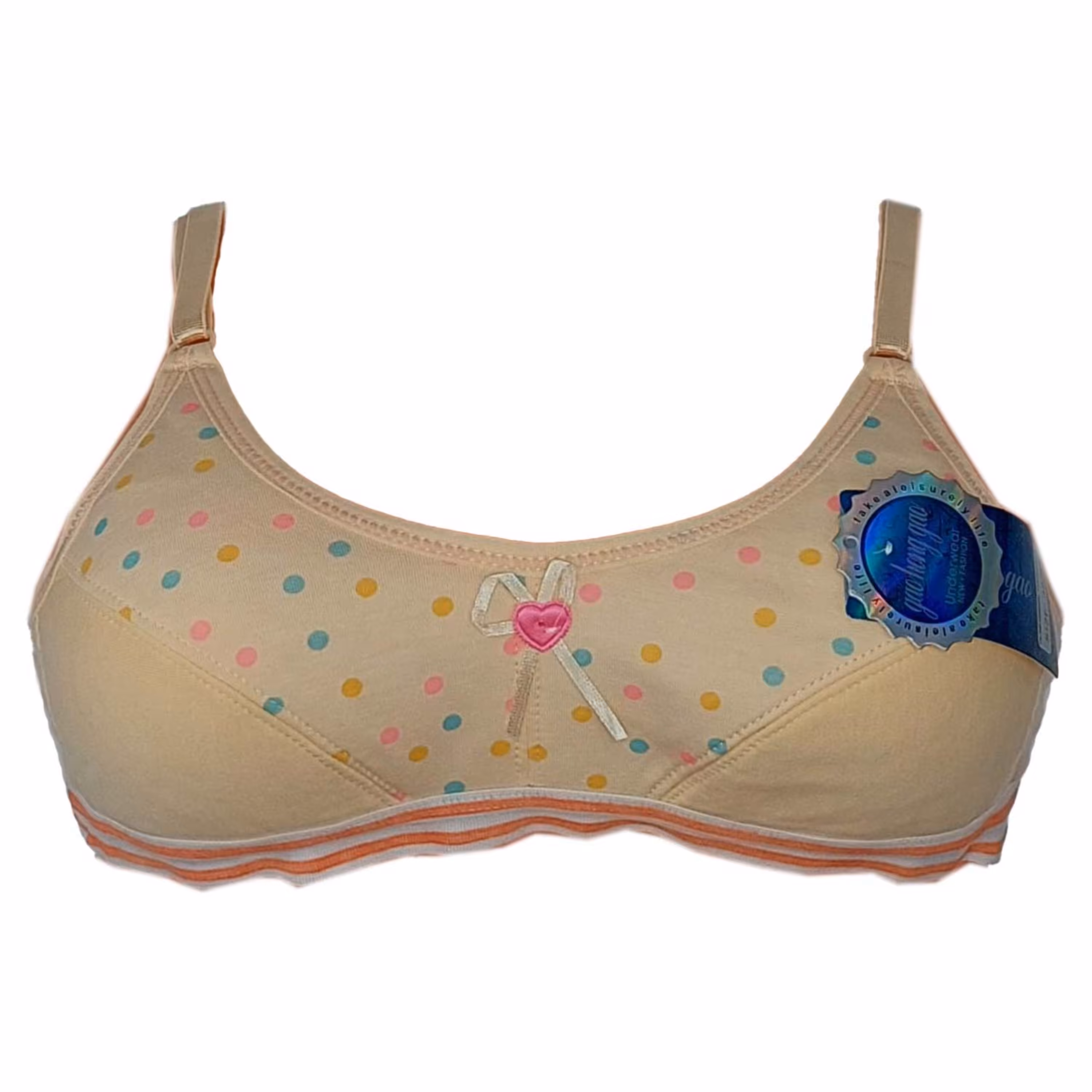 سوتین دخترانه اسفنجی مدل توپی کد1431 سایز 75