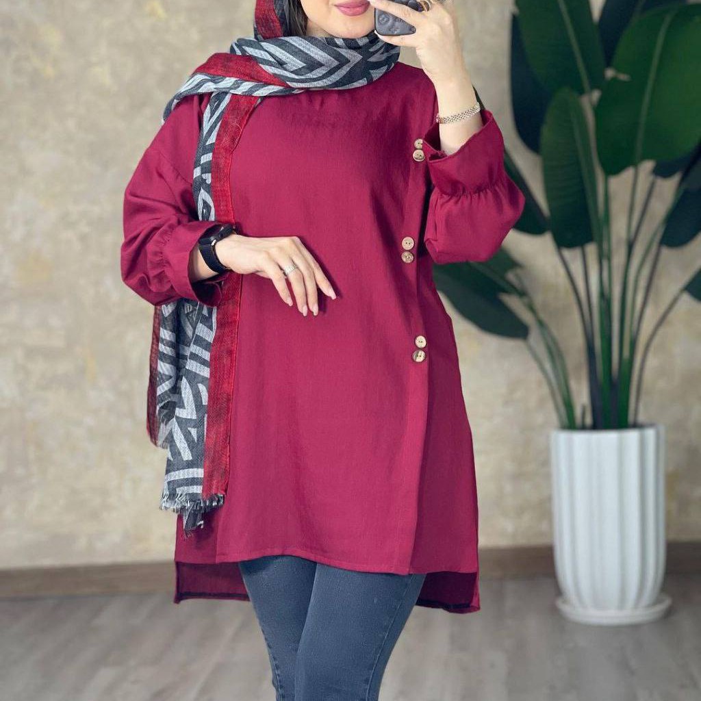 تونیک مانتویی دخترانه تونیک زنانه شومیز مانتویی زنانه دخترانه