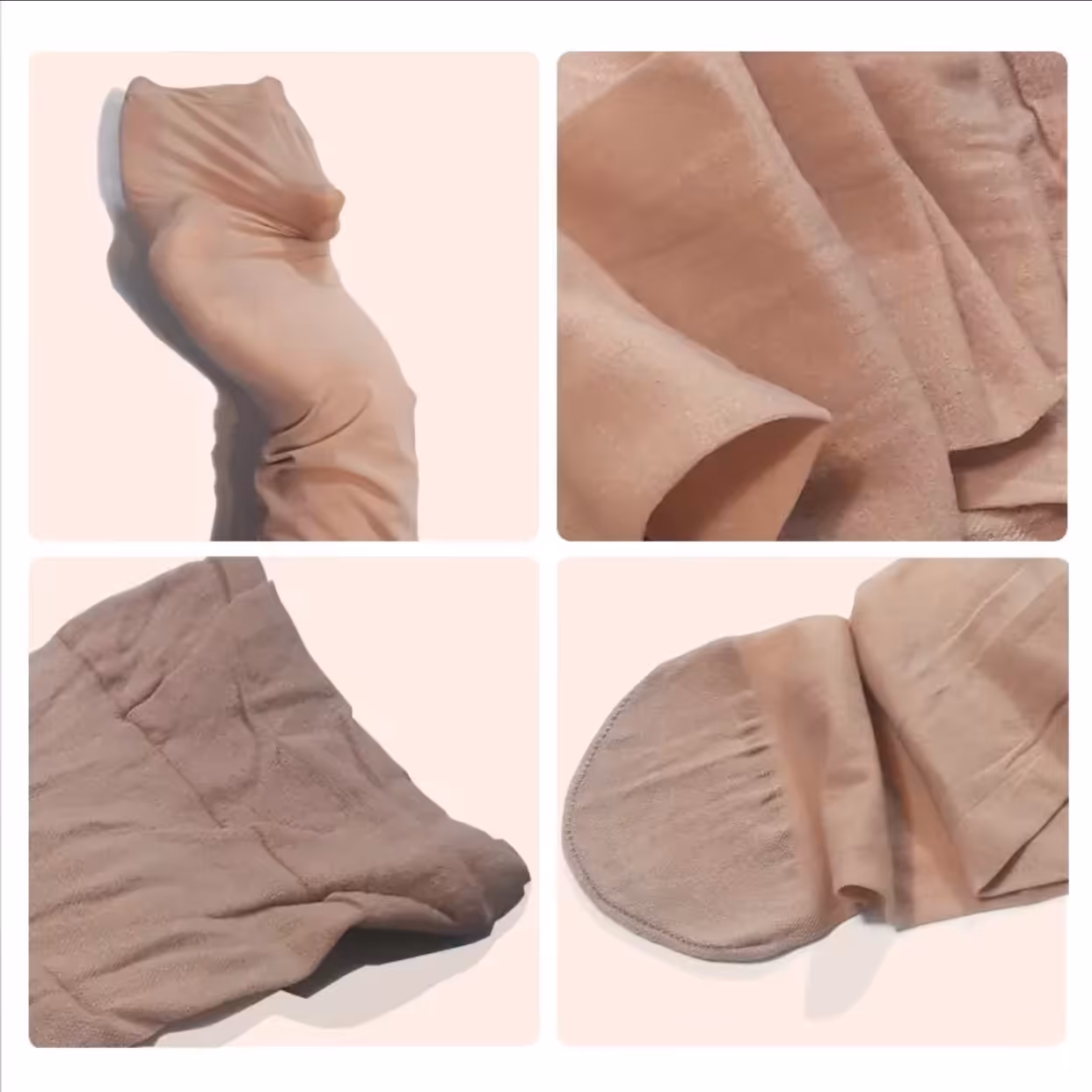 جوراب بلند بالای زانو بسیار لطیف در دو رنگ کرم و مشکی