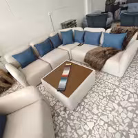 مبل ال مدل پازلی بهمراه تک نفره گردان