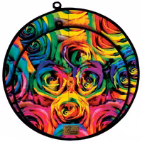 دمکنی ست دو تکه پارچه ای مخمل دو رو چاپ طرح گل رز سایز 25 و 30 مدل B1-8 شرکت رنس