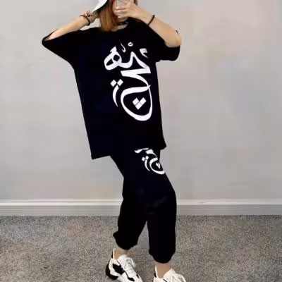 تیشرت شلوار زنانه تیشرت شلوار دخترانه تیشرت لانگ هیچ