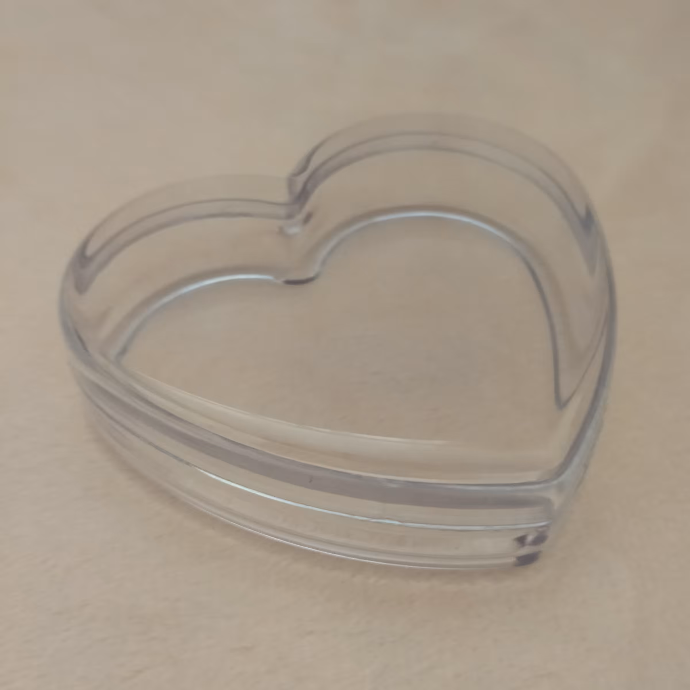 ظرف قلب کریستال پلی استایرن 