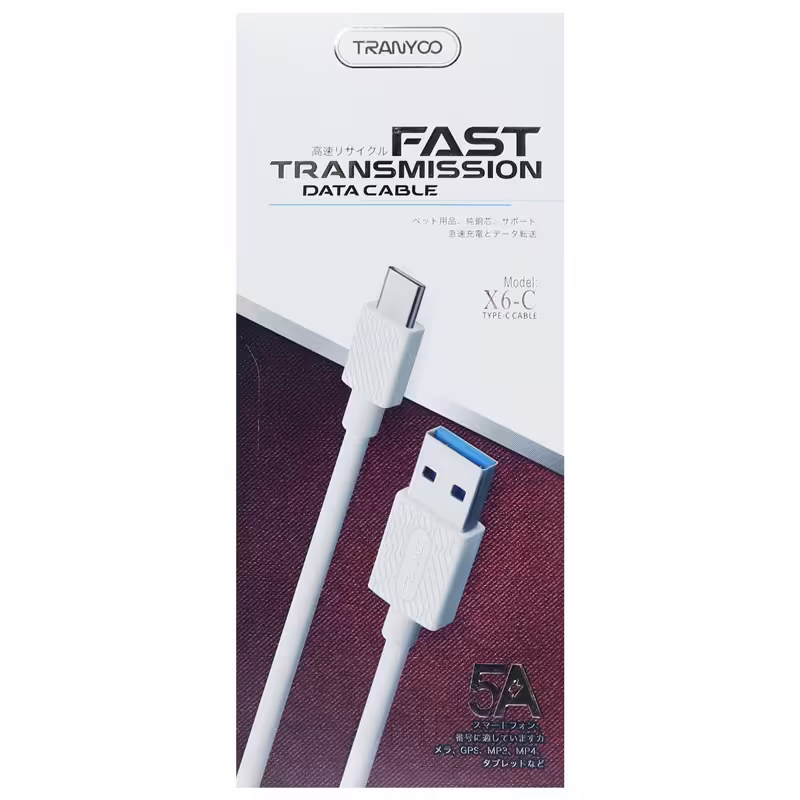 کابل تبدیل USB به USB-C ترانیو مدل X6-C طول 1 متر