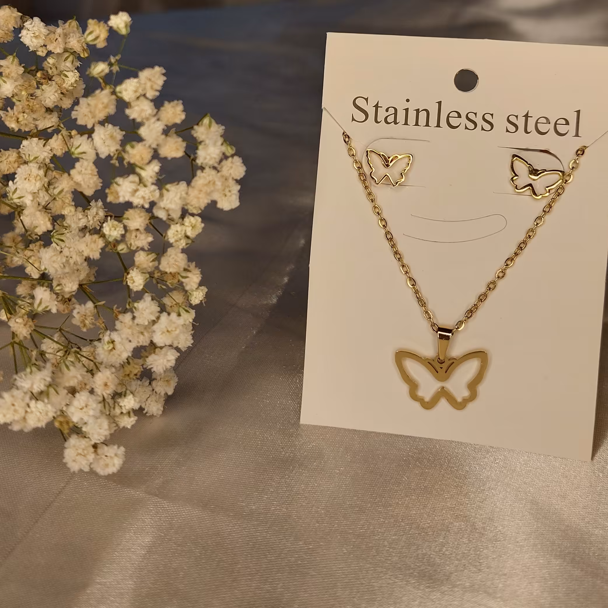 نیمست استیل پروانه رنگ ثابت