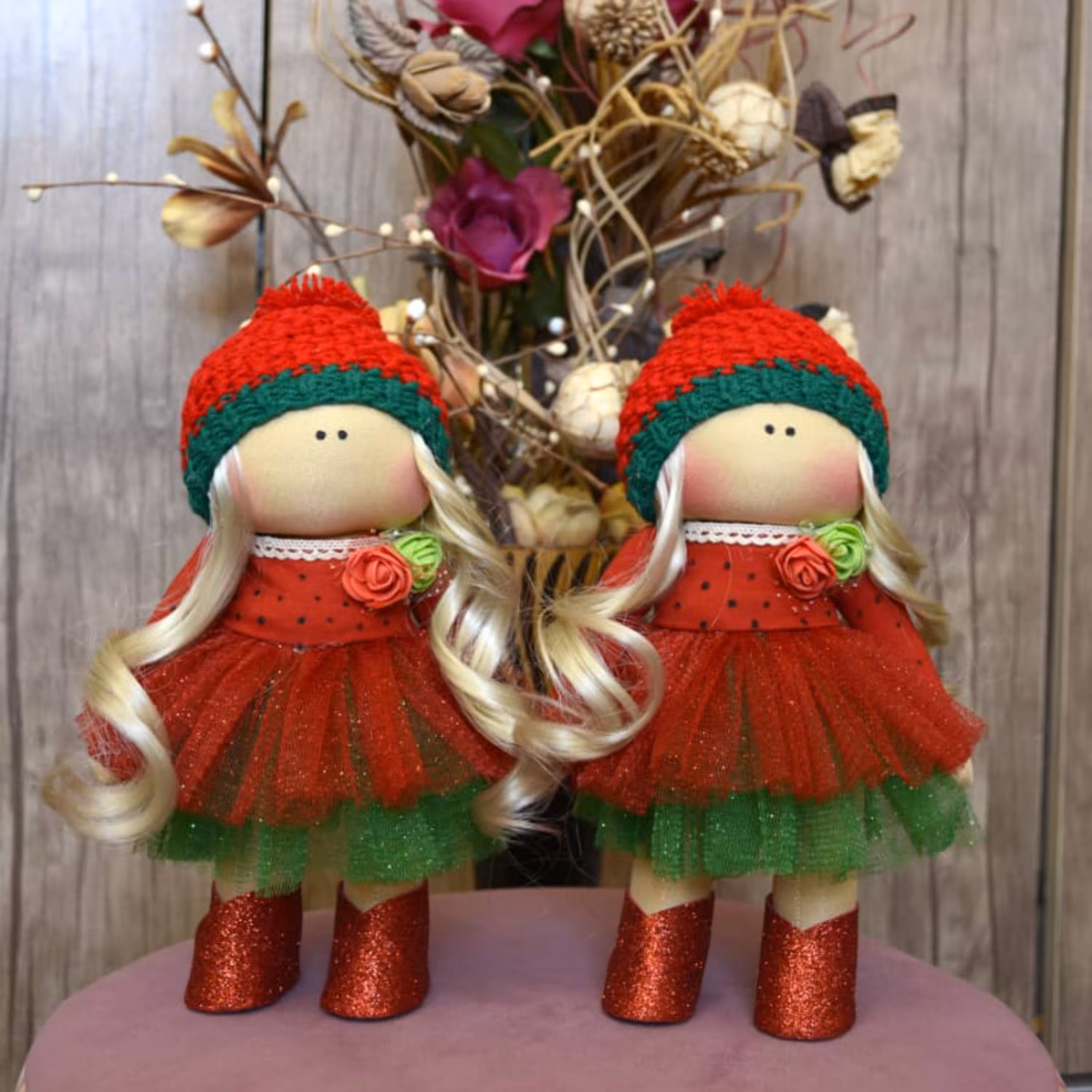 عروسک روسی دختر تکی طرح یلدایی 