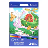مداد رنگی 36 رنگ سی.کلاس طرح بستنی کد 141636