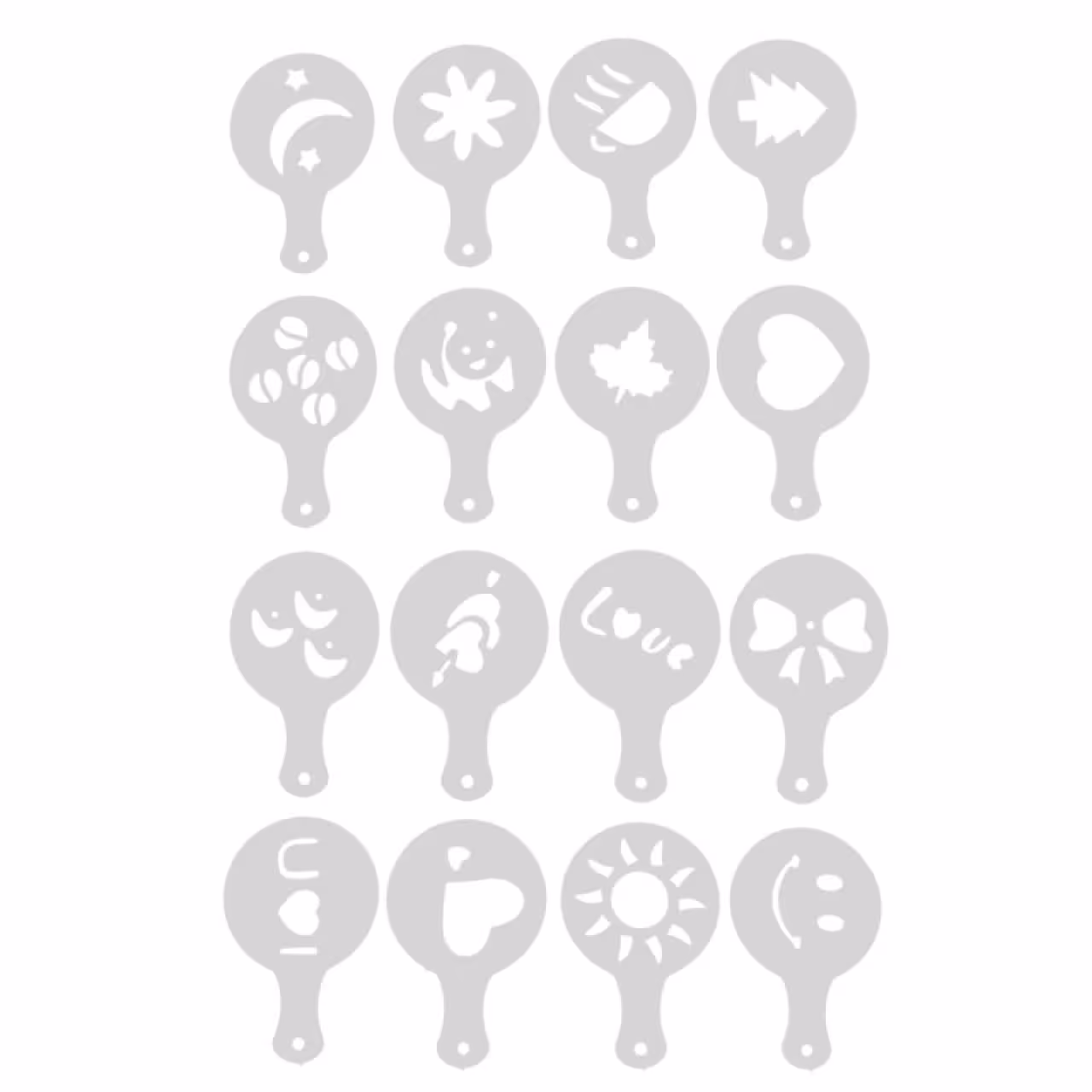 شابلون تزئین قهوه کد 0152