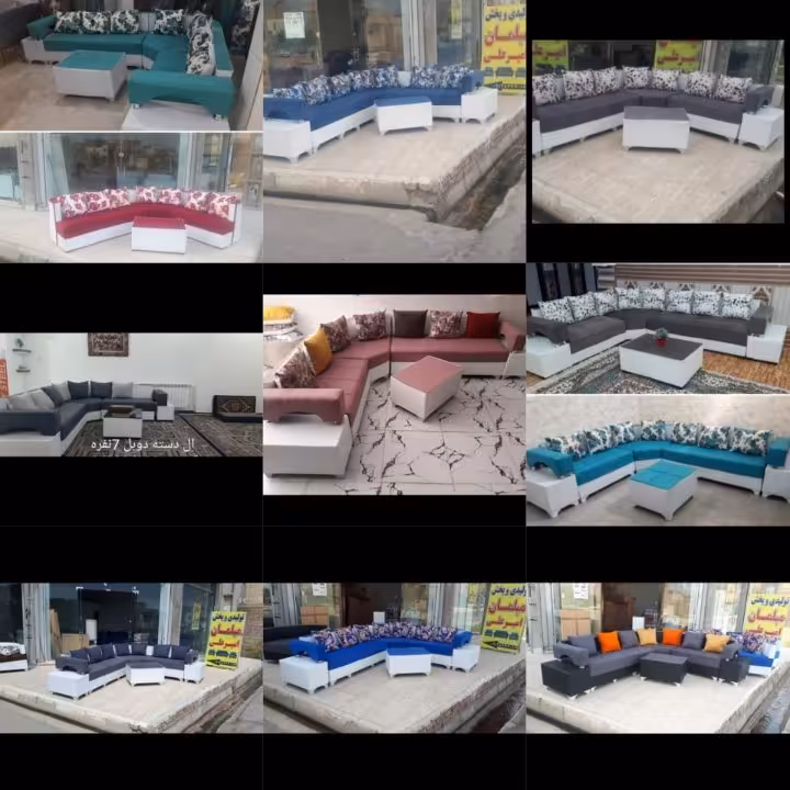 مبل ال دست دوبل