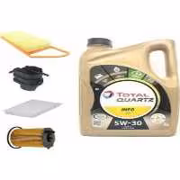 روغن و مکمل موتور کوارتز INEO ECS 5W 30 4 LT  PEUGEOT 207 1.4 DIESEL MAINTING LITER 5 SET Total
