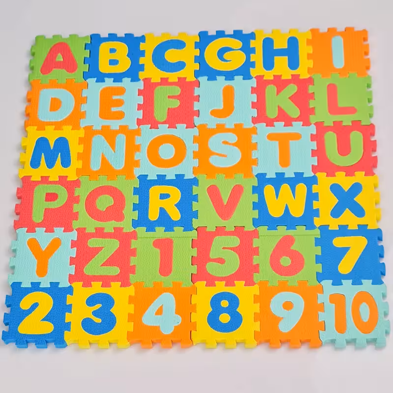 پازل فومی آموزش حروف و اعداد انگلیسی کد 5684770