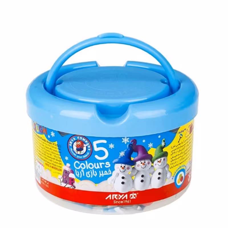 خمیر بازی 5 رنگ سطلی آریا کد 1062