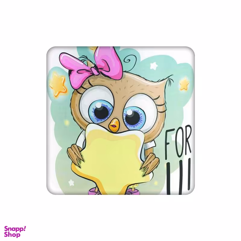 زیر لیوانی طرح جغد دخترانه کد 4910645